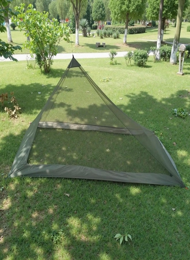 Wind Tour Camping Mosquito Net Compact Ultralight No-See-Um Breathable Mesh Bugnet Mosquito Netting Fits Sleeping Bags, Tent (Green) - Image 1