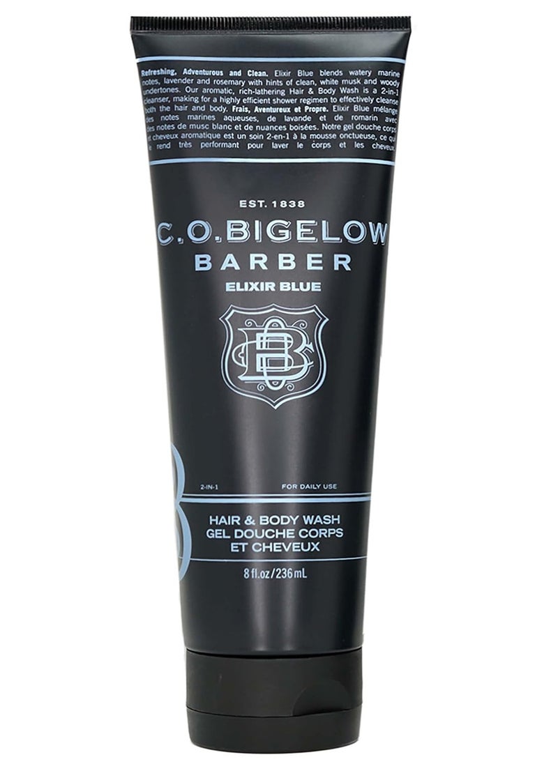 C. O. Bigelow C.O. Bigelow Men's Lavender & Rosemary Moisturizing Shampoo & Body Wash - Elixir Blue No. 1604, 8 fl oz  - Image 3