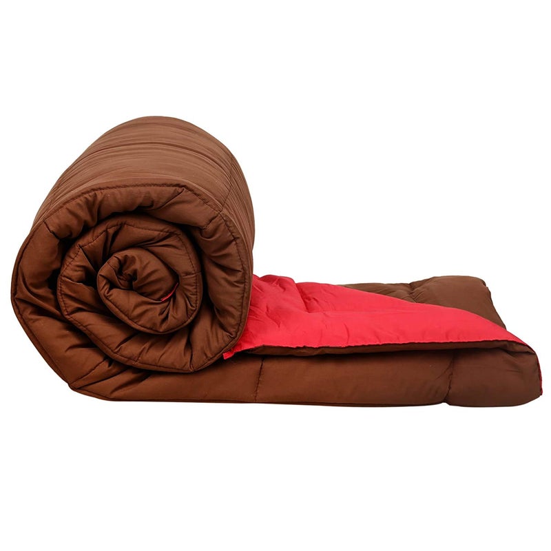 SVT Microfiber 200TC Comforter (Double_ Pink & mahroon) - Image 4