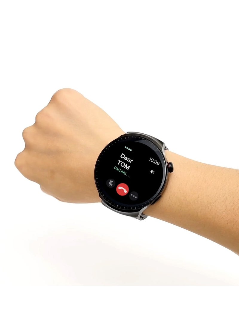 Haino Teko - HainoTeko RW 50 Smart Watch Super Max Size Curved AMOLED Display Prayer Time Notifications and 3 Pair Strap Designed for Men Black - Image 1