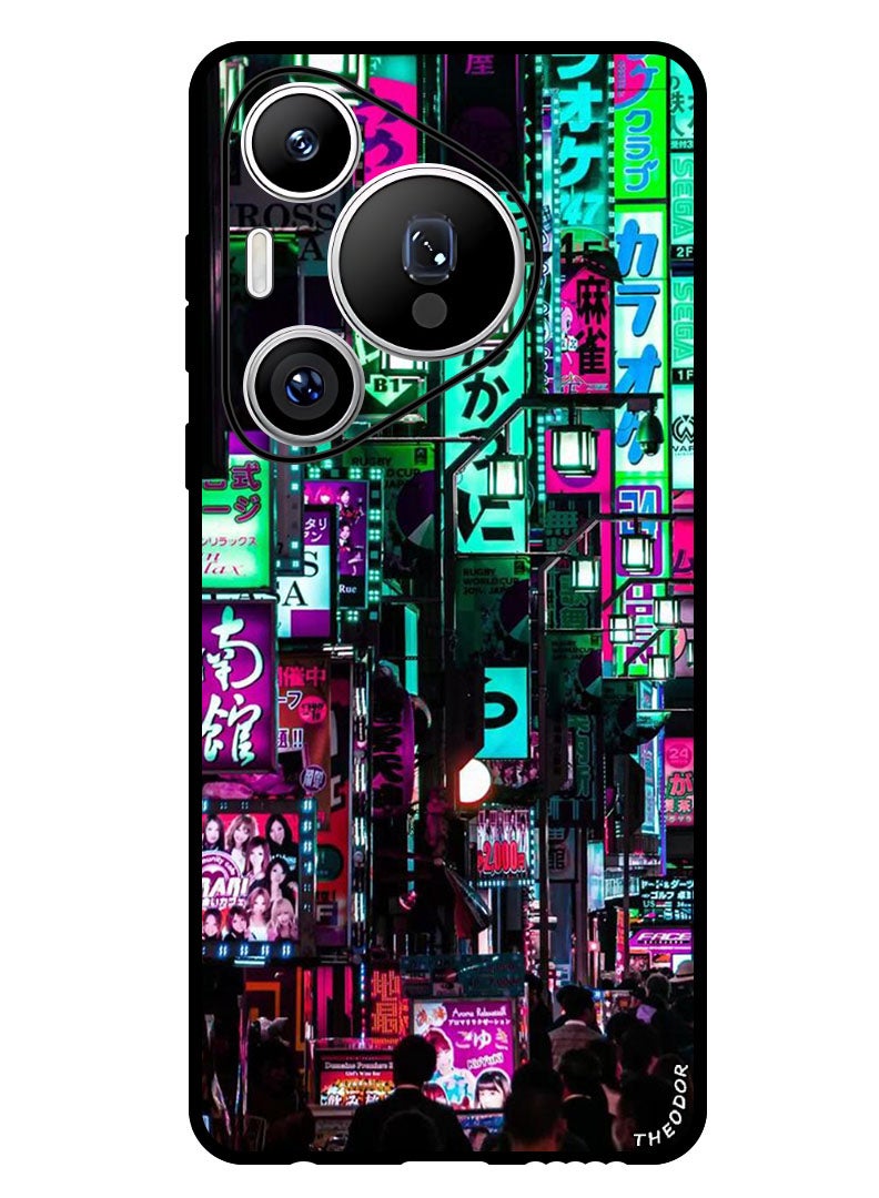 Theodor Protective Case Anti Scratch Shock Proof Bumper Cover For Huawei Pura 70 Pro Tokyo Night - Image 1