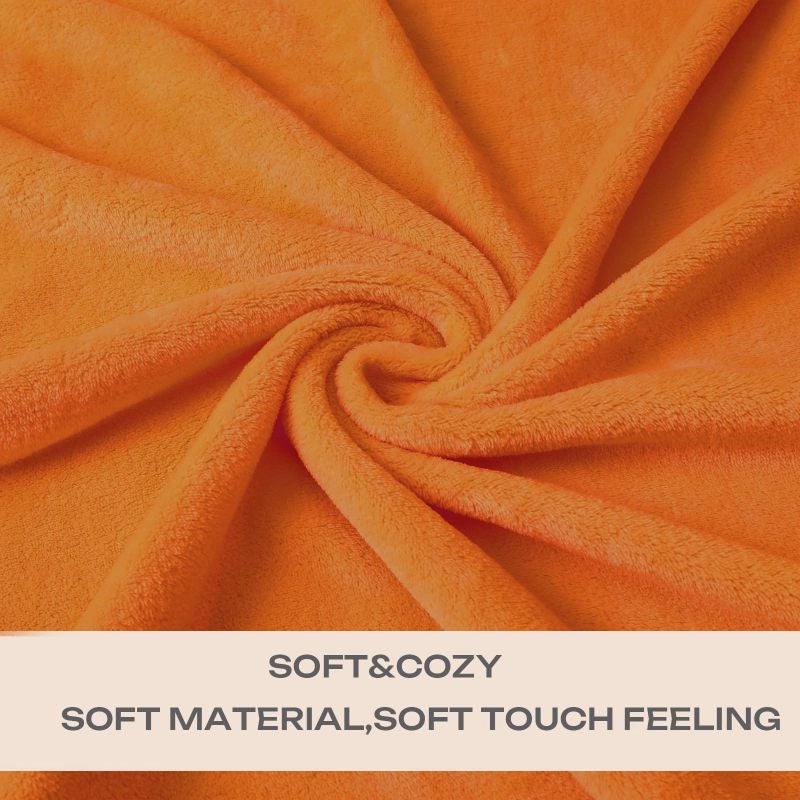 Fleece Throw Blanket 60"x80" Burnt Orange - Double-Sided Soft Plush Warmth Microfiber Throw for Home Couch Bedroom Office Travel Adults Kids Pet Owners - Image 3