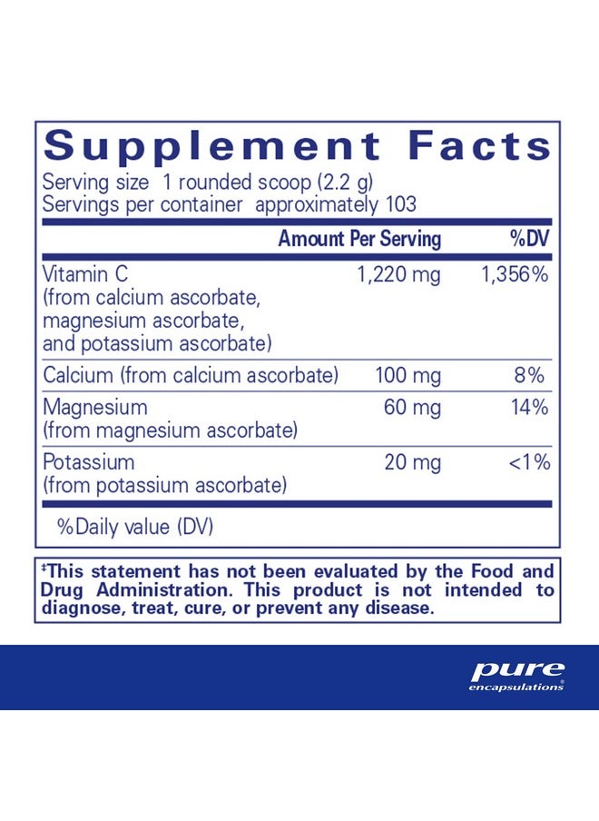 Pure Encapsulations Pure Encapsulations Buffered Ascorbic Acid Powder | Vitamin C Supplement for Sensitive Individuals | 8 Ounces  - Image 2