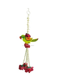 ماركة غير محددة SPHINX Wooden Parrot hangings Artificial Rajnigandha (Tuberose) & Velvet Rose Tassles Clustered Strings Decorative Latkans,Backdrop Hangings for Decorations (Approx 1 ft/12 Inches/30 cms, 5 Pieces)  - Image 3
