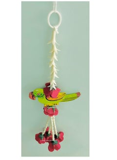 ماركة غير محددة SPHINX Wooden Parrot hangings Artificial Rajnigandha (Tuberose) & Velvet Rose Tassles Clustered Strings Decorative Latkans,Backdrop Hangings for Decorations (Approx 1 ft/12 Inches/30 cms, 5 Pieces)  - Image 5