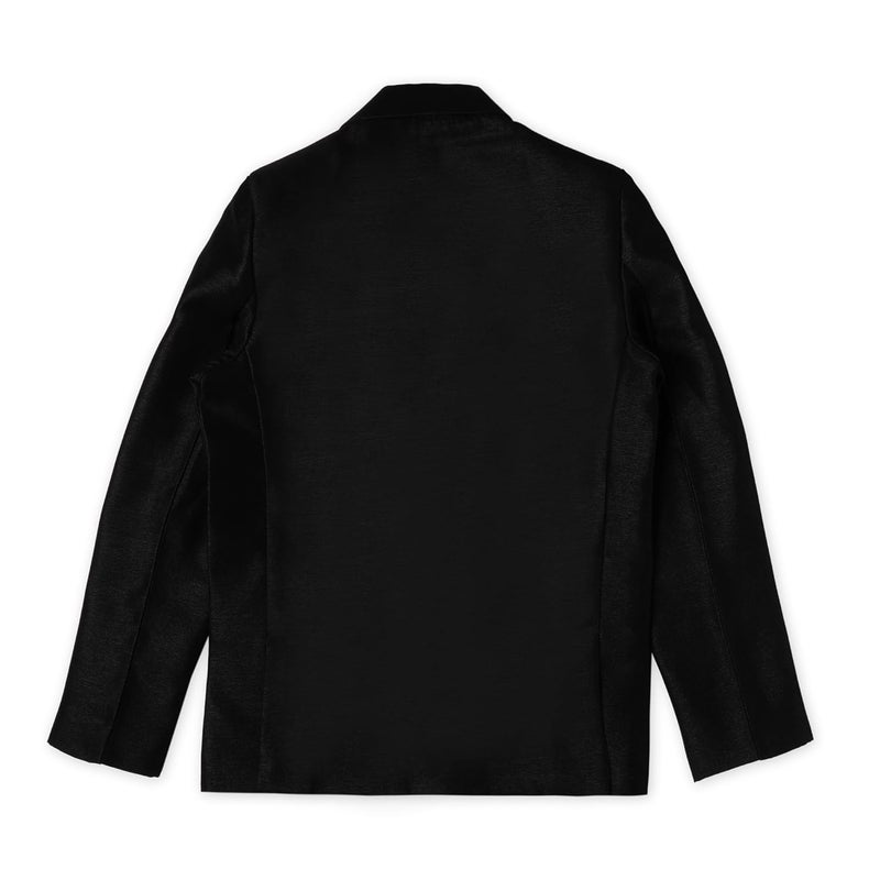 CAVIO Boys Regular Fit Solid Cotton Blazer with T-Shirt - Image 4