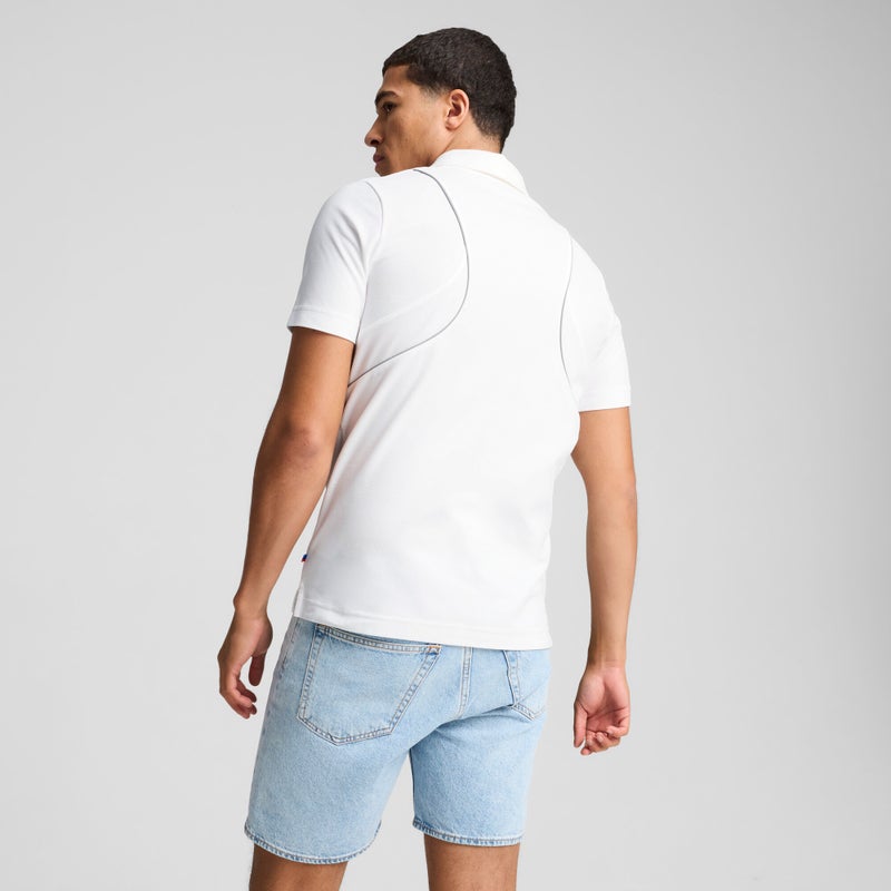 PUMA BMW M Motorsport Mens White Polo Shirt - Image 4