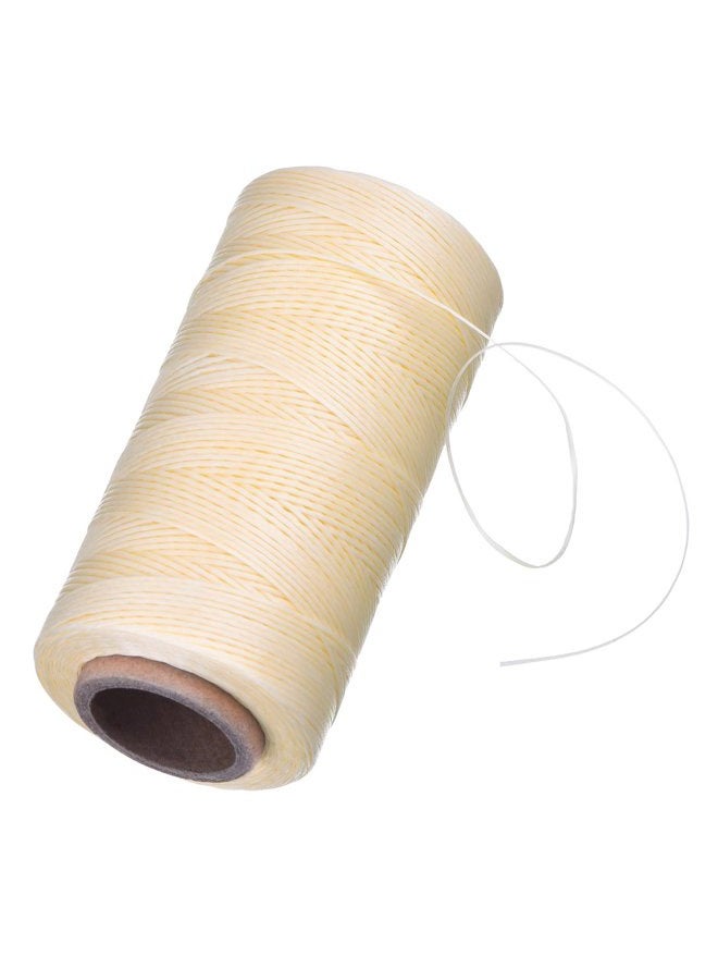 eBoot 260m 150D 1 mm Leather Sewing Waxed Thread Cord for Leather Craft DIY (Beige) - Image 1