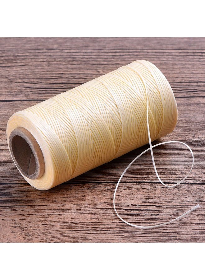 eBoot 260m 150D 1 mm Leather Sewing Waxed Thread Cord for Leather Craft DIY (Beige) - Image 4