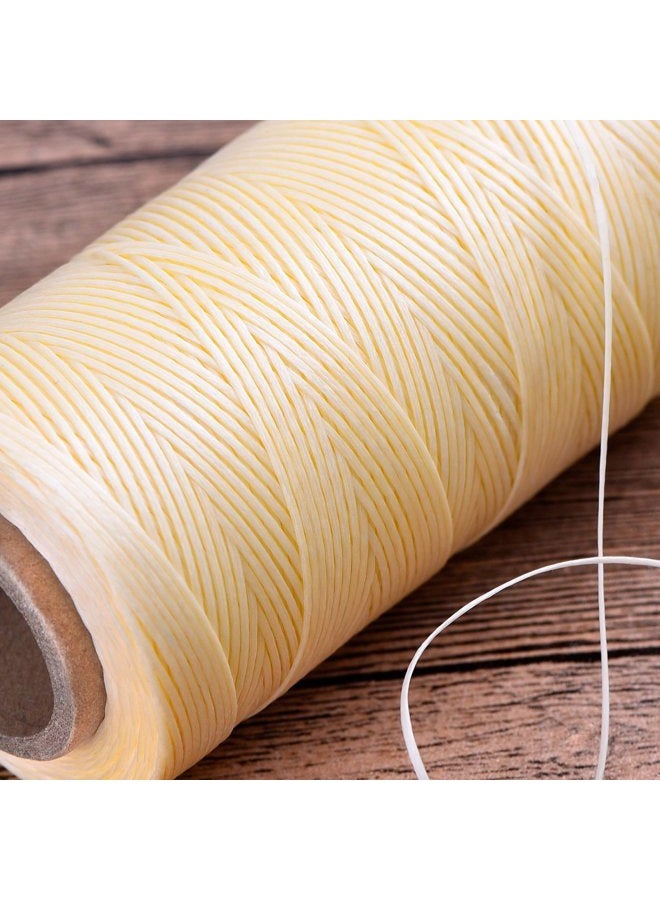 eBoot 260m 150D 1 mm Leather Sewing Waxed Thread Cord for Leather Craft DIY (Beige) - Image 5