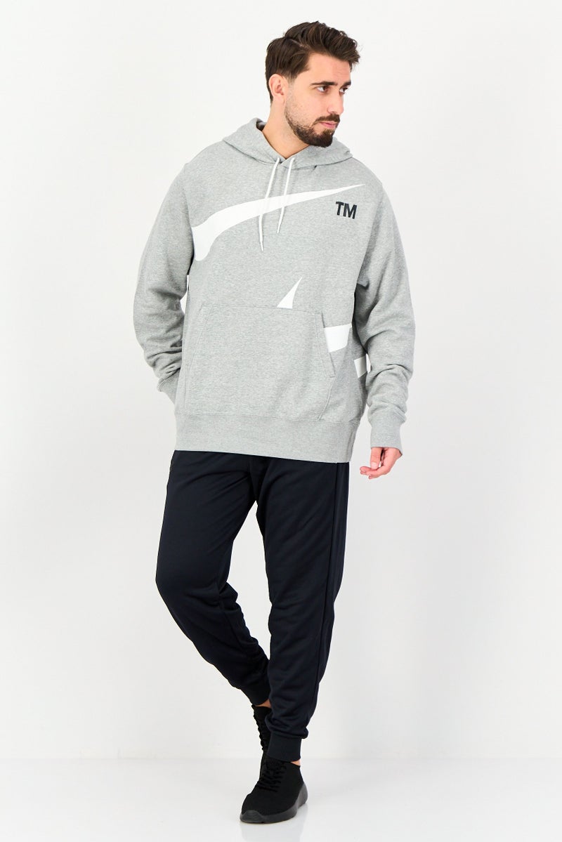 Nike Men Sportswear Fit Long Sleeves Outdoor Hoodie, Heather Grey - Image 4