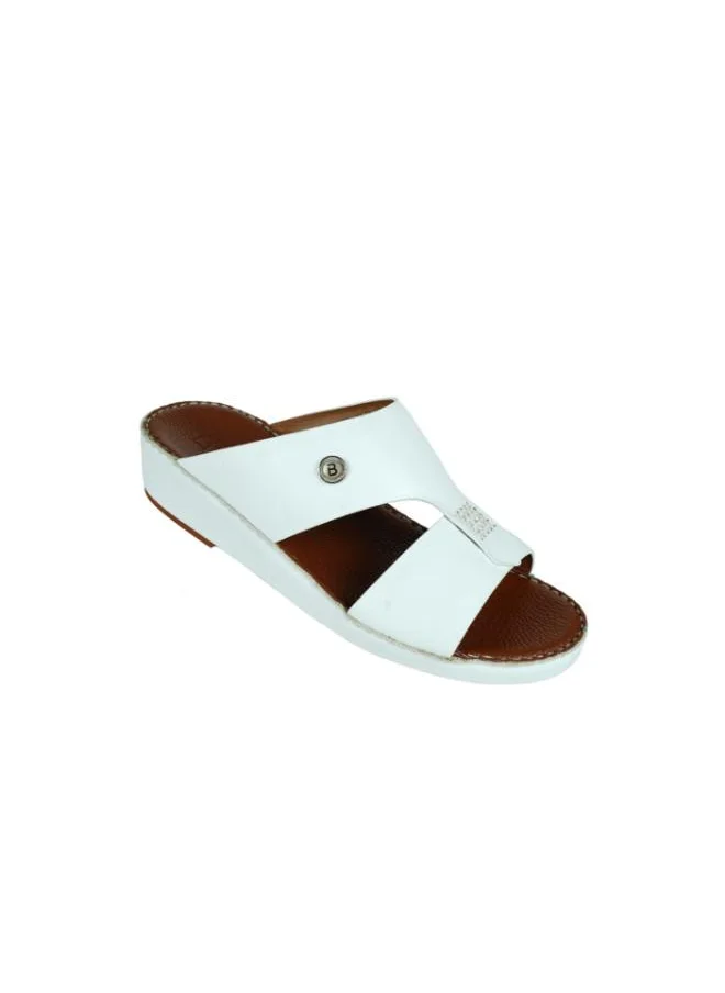 بارجيل أونو 008-3515 Barjeel Mens Arabic Sandals  R7903-13 White