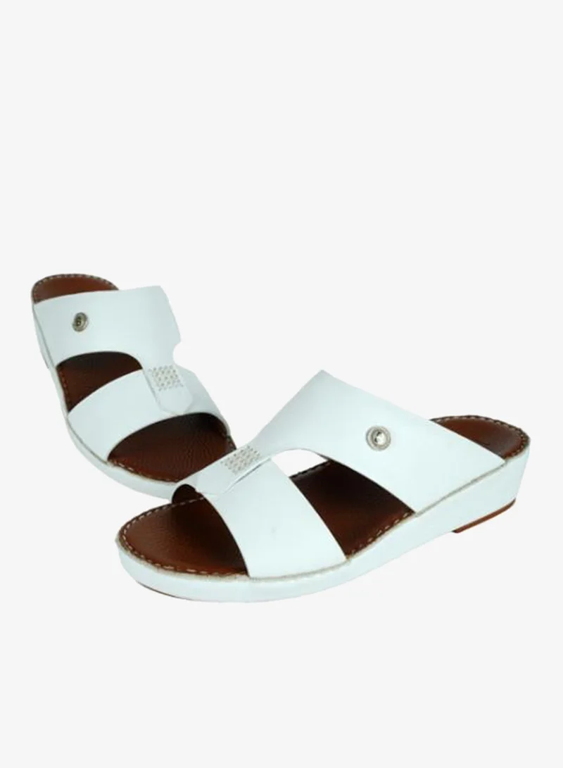 Barjeel Uno White 008-3515 Barjeel Mens Arabic Sandals  R7903-13 White for Men | Best Price UAE