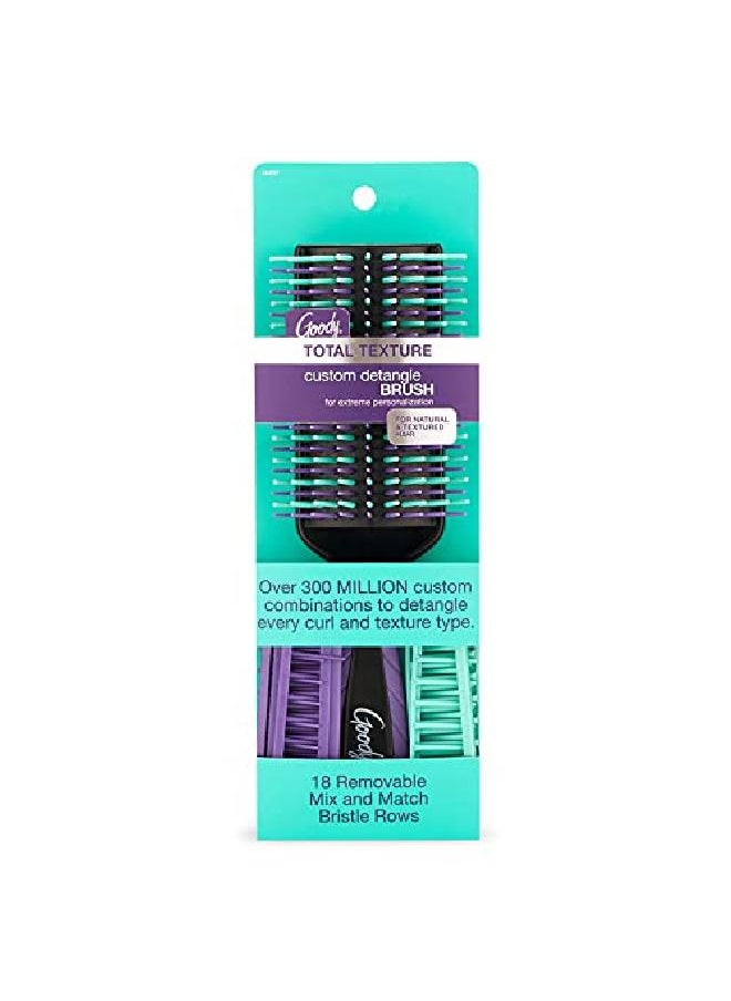 Goody Total Texture Customizable Brush  Detangller Brush With 18 Mix And Match Removable Bristle Rows For Extreme Personalization Thick And Thin Bristles For All Hair Types  - Image 2