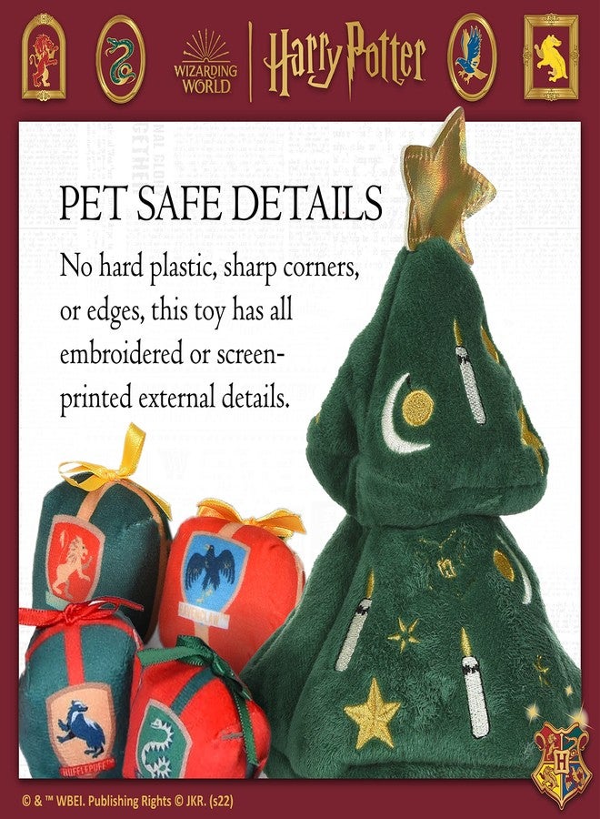 Harry Potter 14" Holiday Tree Burrow Dog Toy with Plush Squeaker Hogwarts House Presents | Dog Toys for Pets, Plush Dog Toy, Dog Squeaky Toy, Toys for Dogs - Image 5