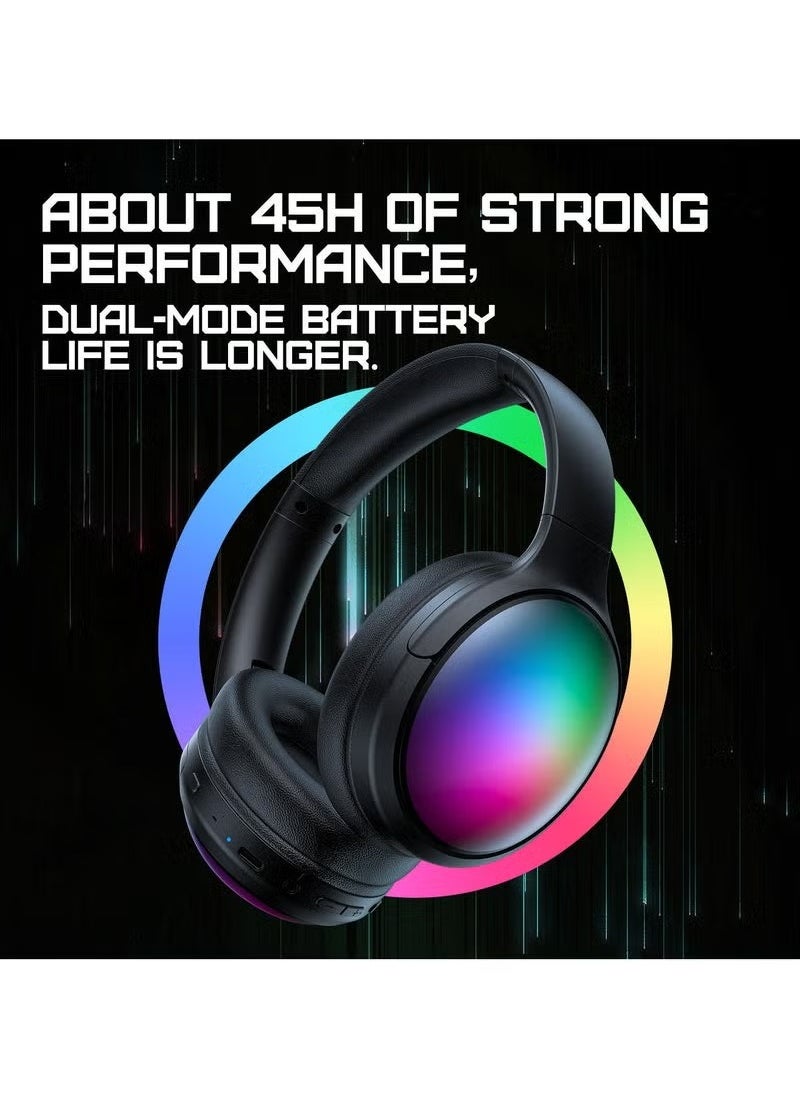 JAJEEK "In-Ear Gaming Headphones – Dual Mode Bluetooth 5.3 + Wired, Noise-Canceling Mic, Clear Sound, Comfortable Fit – Ideal for PS4, PS5, Xbox, PC, and Mobile Gaming"  - Image 4