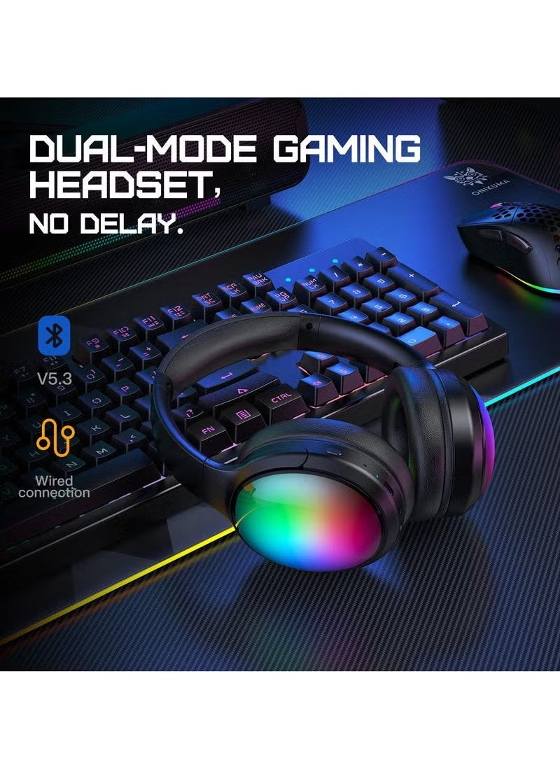 JAJEEK "In-Ear Gaming Headphones – Dual Mode Bluetooth 5.3 + Wired, Noise-Canceling Mic, Clear Sound, Comfortable Fit – Ideal for PS4, PS5, Xbox, PC, and Mobile Gaming"  - Image 2