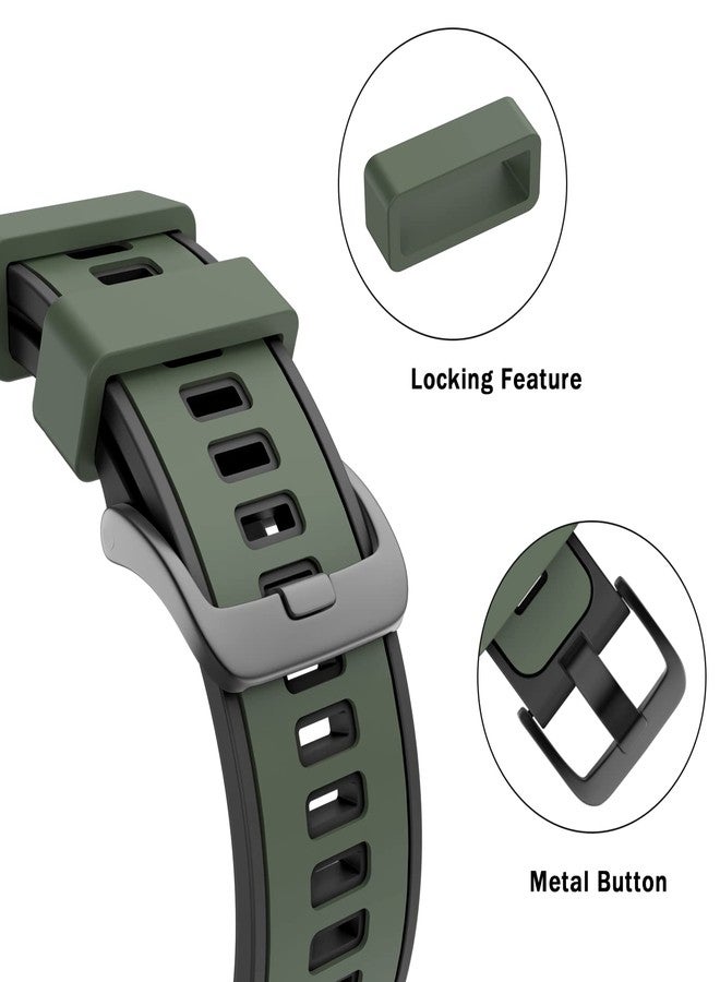 ISABAKE Strap for Samsung Gear S3 Frontier, Garmin Vivoactive 4, Amazfit GTR 47mm/GTR 3 Pro, Fossil Gen 5-22mm Soft Silicone Replacement Band - Image 2