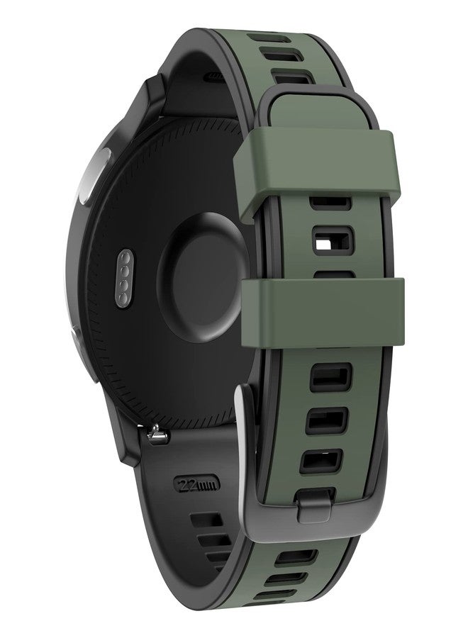 ISABAKE Strap for Samsung Gear S3 Frontier, Garmin Vivoactive 4, Amazfit GTR 47mm/GTR 3 Pro, Fossil Gen 5-22mm Soft Silicone Replacement Band - Image 1