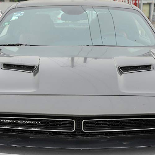 JeCar Carbon Fiber Hood Scoop Vent Inserts Trim for 2015-2024 Dodge Challenger Exterior Accessories - Image 4