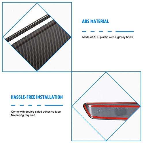 JeCar Carbon Fiber Hood Scoop Vent Inserts Trim for 2015-2024 Dodge Challenger Exterior Accessories - Image 3