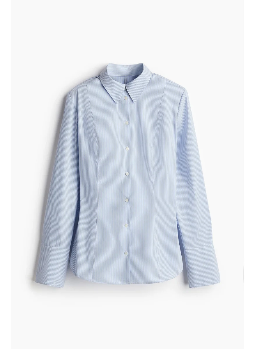 اتش اند ام Shoulder-Pad Tapered-Waist Shirt