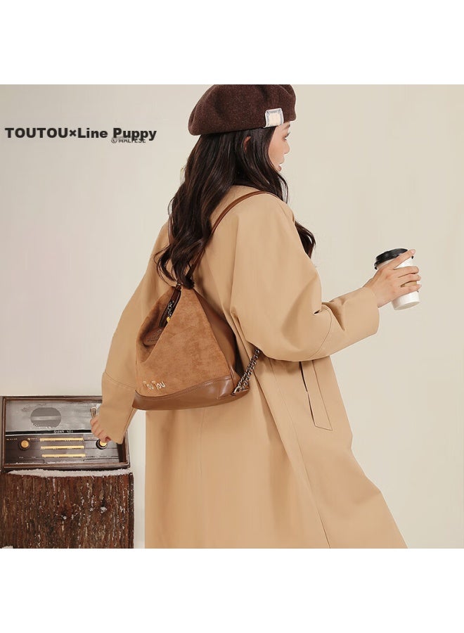 toutou Toutou Line Drawing Dog Large Capacity Underarm Backpack Tote Bag, Christmas Gift For Women, Wife, Birthday Present  - Image 3