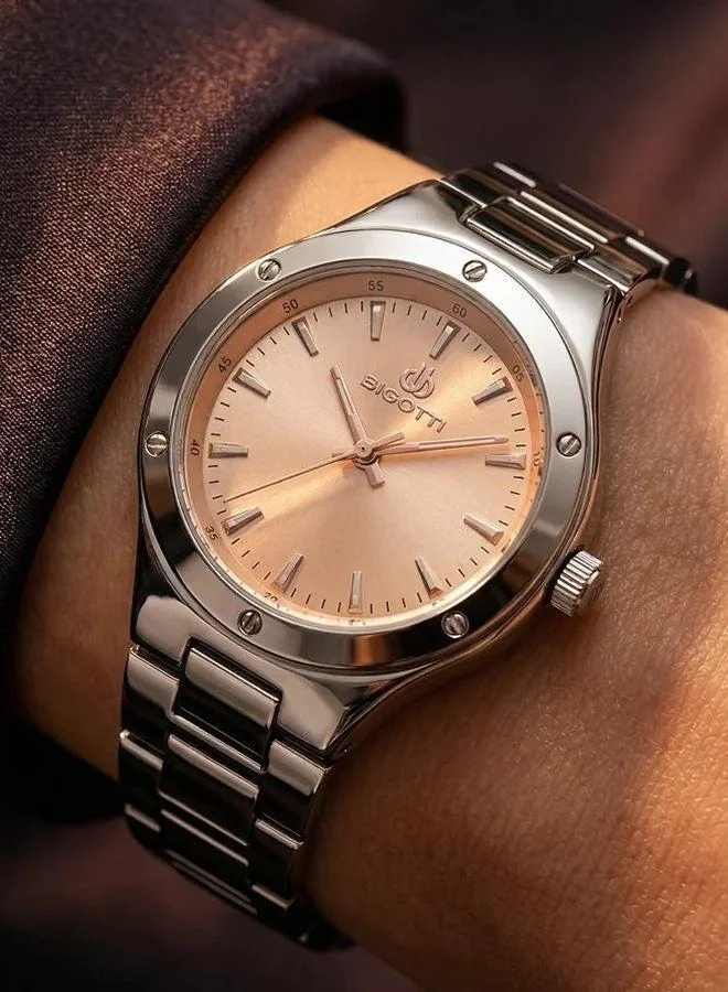 BIGOTTI Bigotti - Quotidiano Women Watch | Stainless SteelBrass Case | Analog | Round Dial | Mineral Glass | Japanese Quartz | Water Resistant 30 Meters
