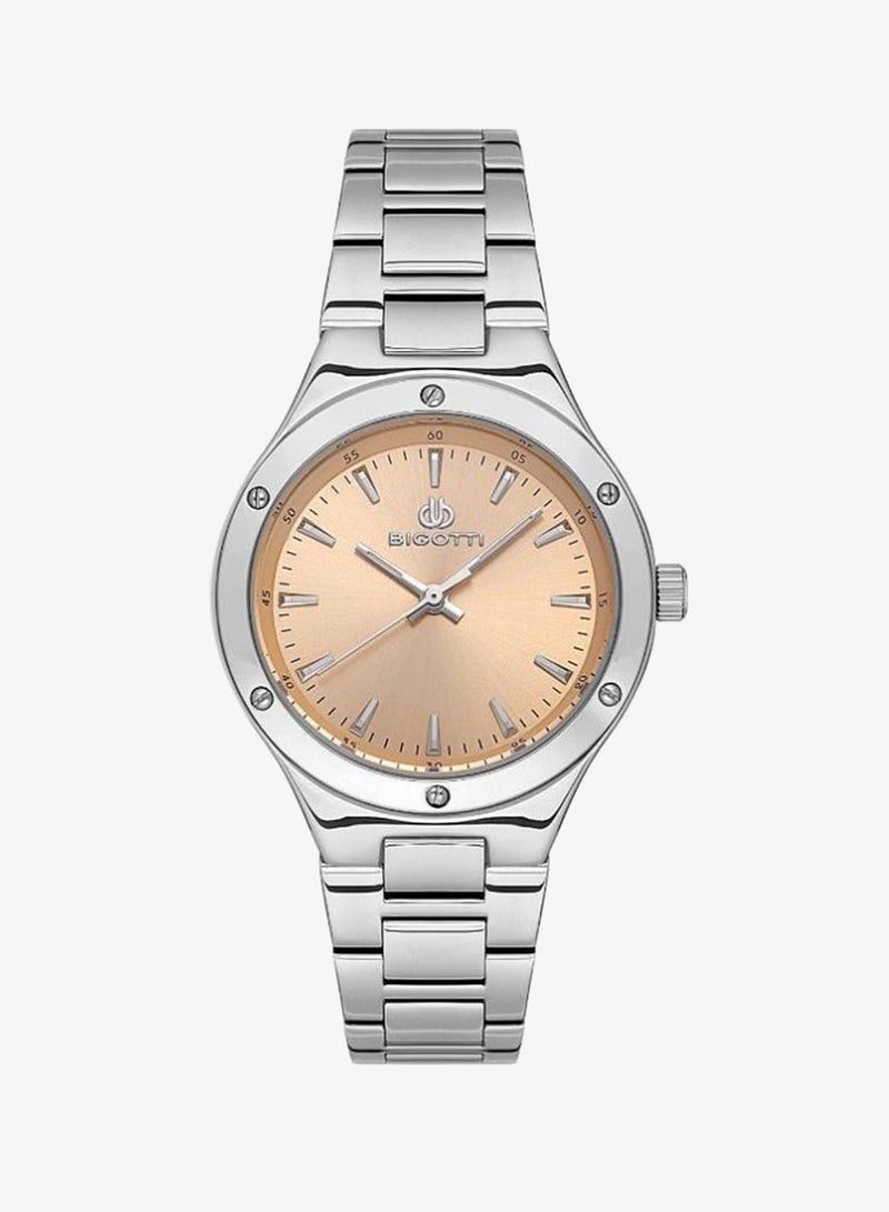 Bigotti - Quotidiano Women Watch | Stainless SteelBrass Case | Analog | Round Dial | Mineral Glass | Japanese Quartz | Water Resistant 30 Meters - Image 1