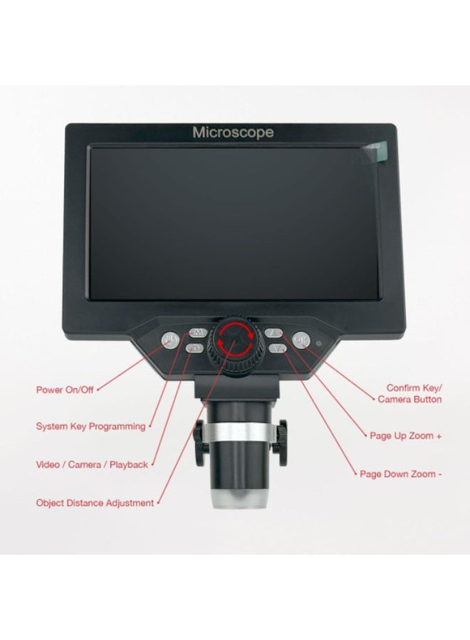 Generic 1-1200x Led Digital Microscope,HD 7 Inch Lcd Screen ,12 Mp Camera  - Image 5
