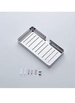 Generic Soap holder, large bathtub soap, size 23 cm * 12 cm, 304 stainless steel, silver  - Image 1