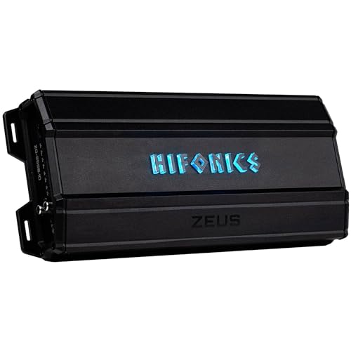 Hifonics Zeus Delta 2,550 Watt Compact Mono Block Nickel Plated Mobile Car Audio Amplifier with Auto Turn On Feature, ZD-2550.1D, Black - Image 1