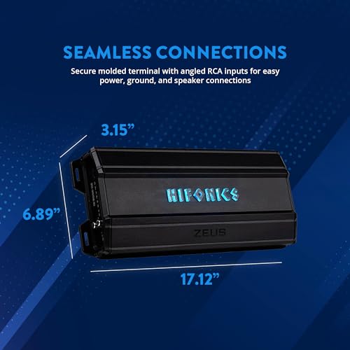 Hifonics Zeus Delta 2,550 Watt Compact Mono Block Nickel Plated Mobile Car Audio Amplifier with Auto Turn On Feature, ZD-2550.1D, Black - Image 2
