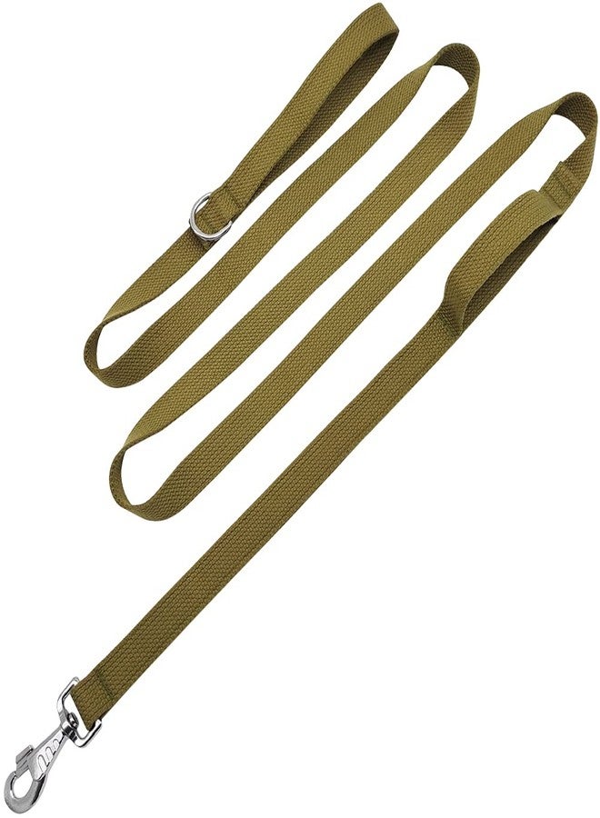 Hoanan 8ft Double Handle Traffic Dog Leash, Heavy Duty Tactical Dog Training Leash with 2 Traffic Control Handle for Medium Large Breed Dogs, Coyote Brown - Image 1