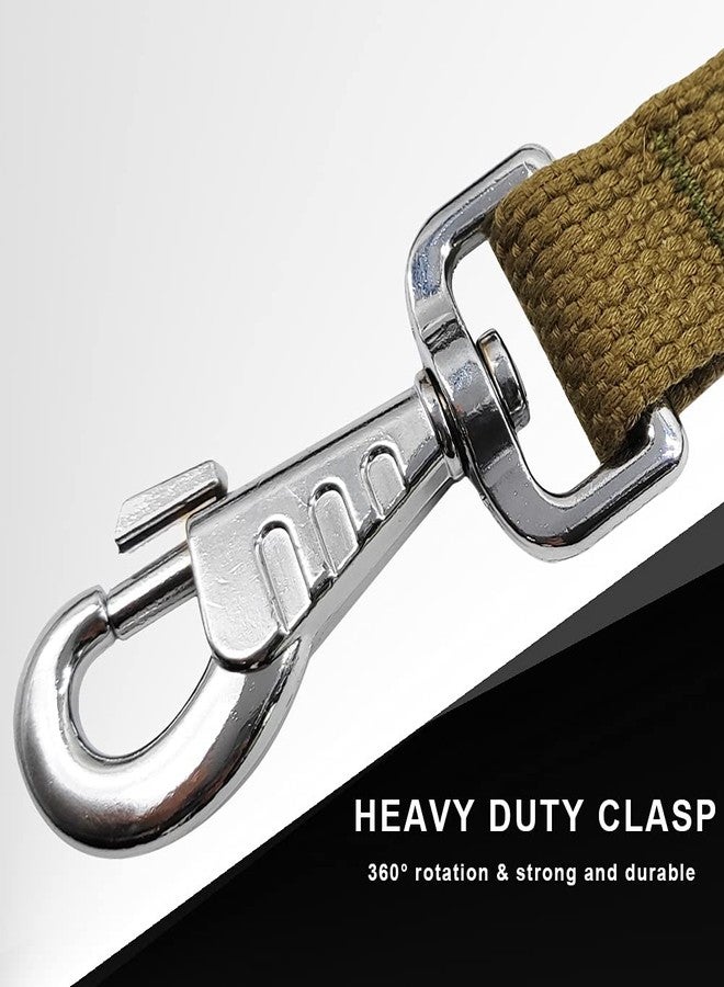Hoanan 8ft Double Handle Traffic Dog Leash, Heavy Duty Tactical Dog Training Leash with 2 Traffic Control Handle for Medium Large Breed Dogs, Coyote Brown - Image 2
