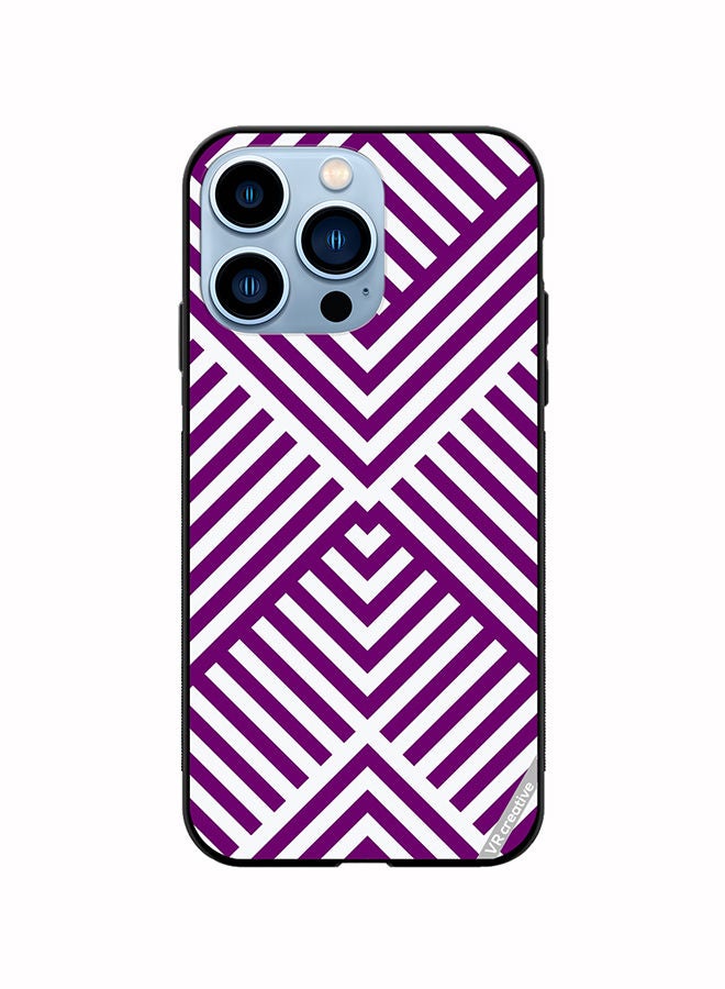 VR CREATIVE Protective Case Cover For Apple iPhone 14 Pro Max Strips Design Multicolour - Image 1