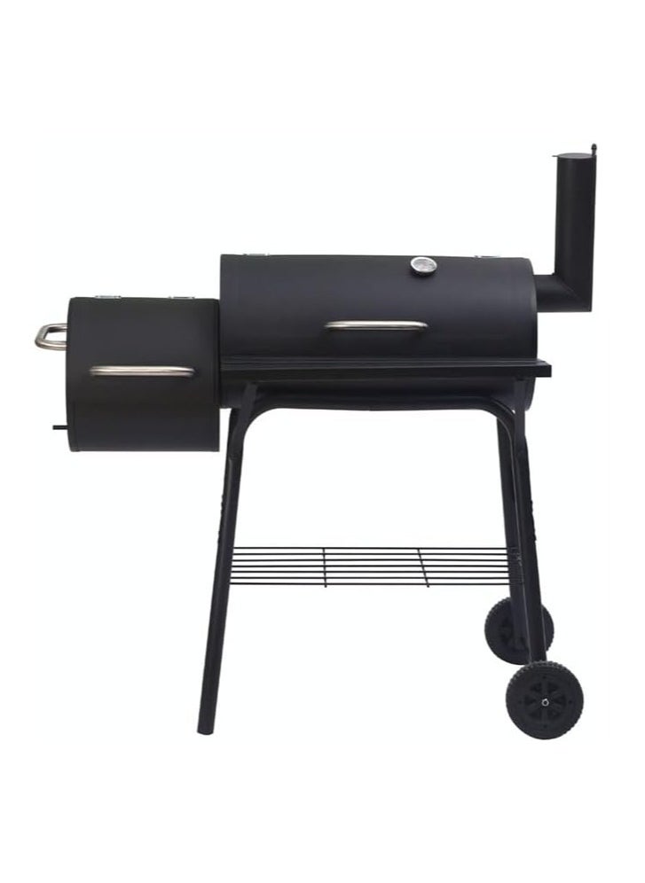 Cool Baby - Large Barrel Smoker Barbecue BBQ Outdoor Charcoal Portable Grill Garden Drum - Image 1