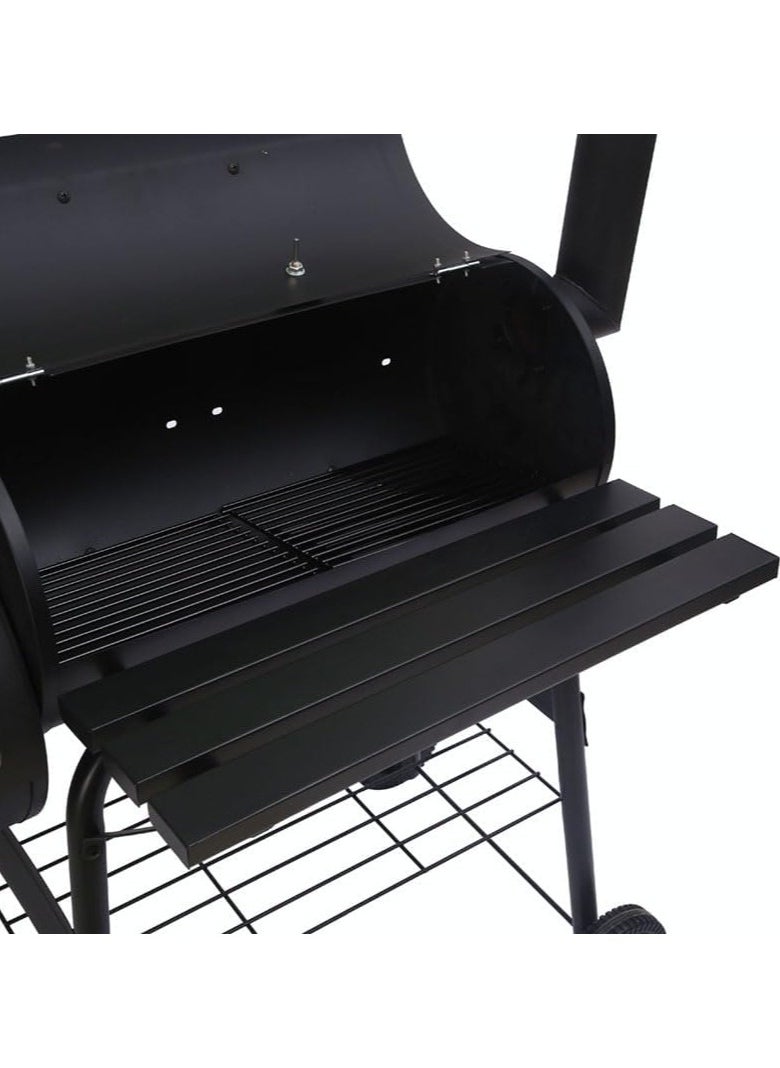 Cool Baby - Large Barrel Smoker Barbecue BBQ Outdoor Charcoal Portable Grill Garden Drum - Image 1