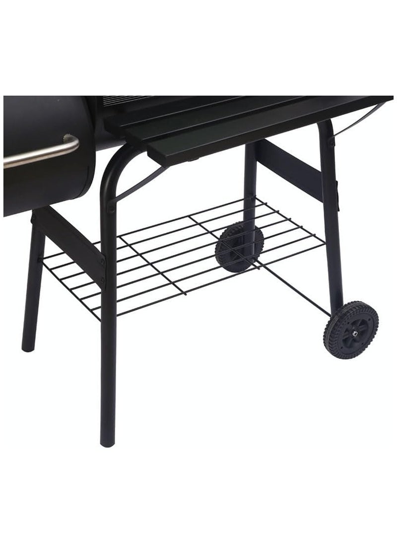 Cool Baby - Large Barrel Smoker Barbecue BBQ Outdoor Charcoal Portable Grill Garden Drum - Image 1