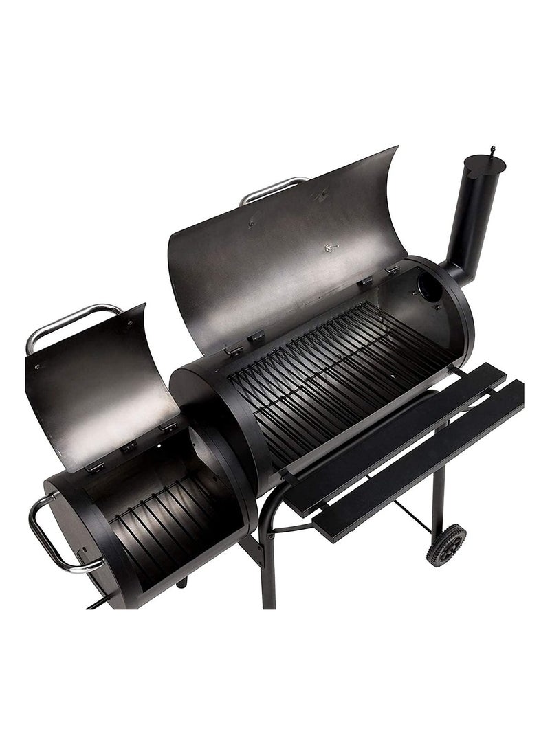 Cool Baby - Large Barrel Smoker Barbecue BBQ Outdoor Charcoal Portable Grill Garden Drum - Image 1