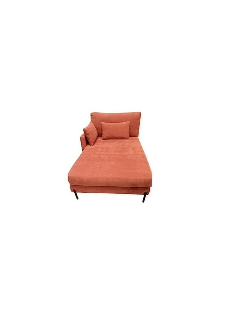 R2R FURNITURE Special Lounge Delight In Orange Velvet 