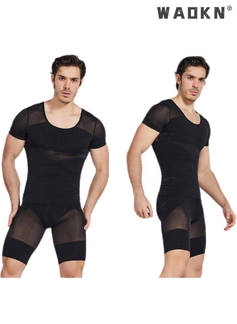 Chest Compression Vest Men Body Shaper Sleeveless Posture Corrector Slimming Waist Control Tummy Trimmer Mesh Tops Compression Shirt for Men Slimming Undershirt Body Shaper Tank top Shapewear Vest - pzsku/ZF84D1B12E12BCD14262CZ/45/_/1723194804/f1e958ed-c75c-4ca2-91b3-144f13ee35e1