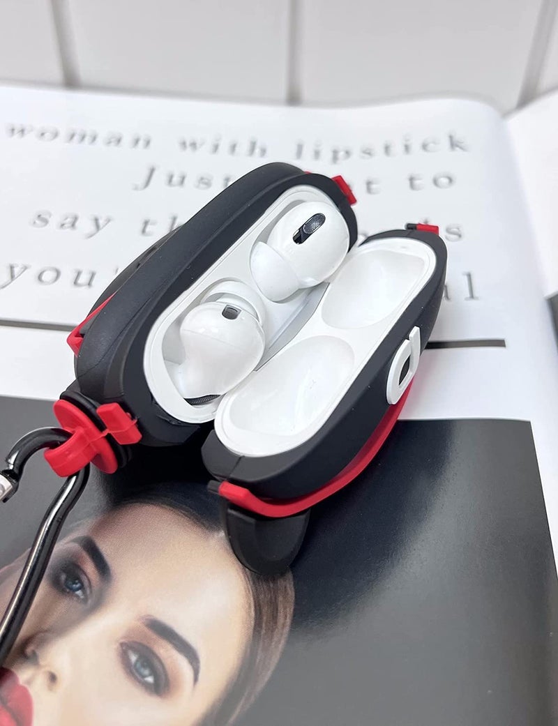Meyaar Silicone Case for Apple Airpods Pro 3 (2025) Cute Design for Airpods Pro 3 with Keychain Shockproof Protective Case Cover (Bull Dog (Red)) - Image 5