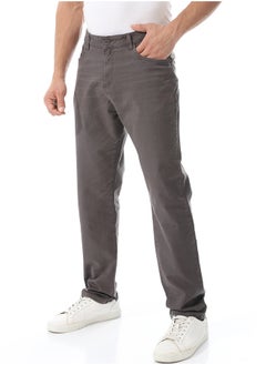 Andora Straight Leg Gabardine Pants_Dark Grey  - Image 3