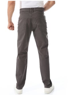 Andora Straight Leg Gabardine Pants_Dark Grey  - Image 4