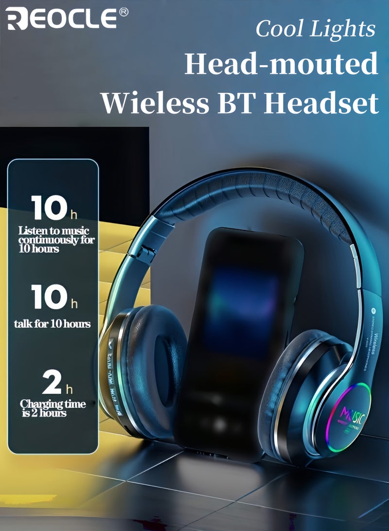 REOCLE Wireless Sports Headphones with Deep Bass Lightweight Secure Fit for Running Workout Training and Travel Sweat Resistant Headphone for Gym and Outdoor Activities for Athlete Fitness Enthusiasts - Image 1