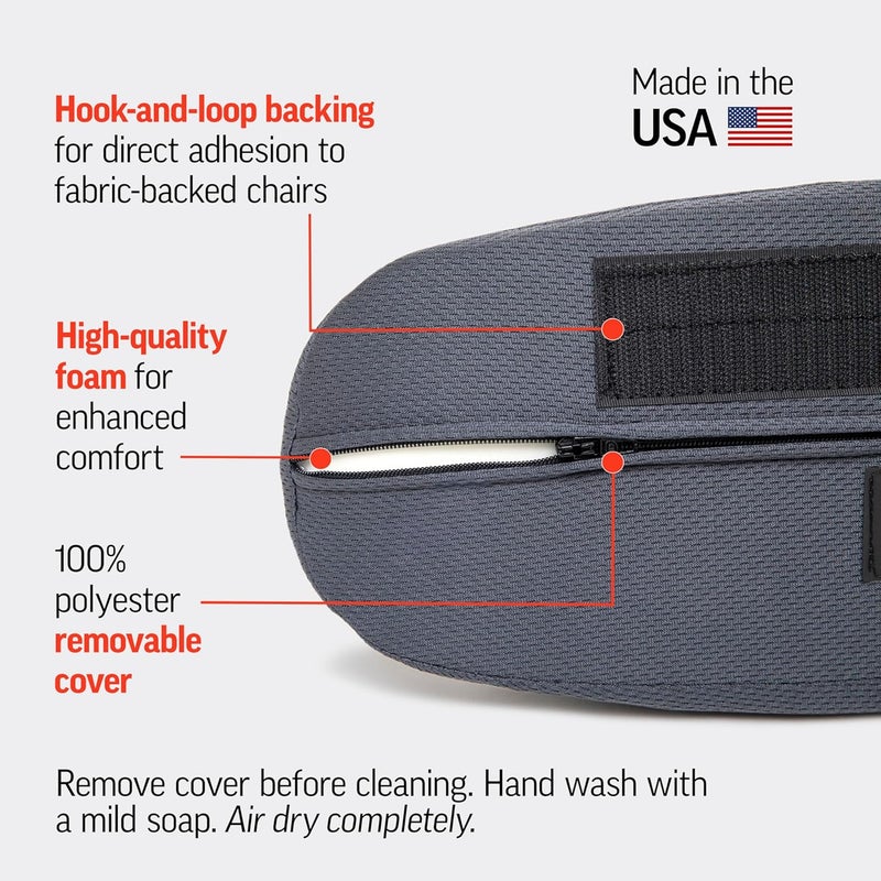 OPTP The Original McKenzie SuperRoll - USA-Made Low Back Lumbar Pillow for Office Chair Lumbar Support, Car Back Support Seat Cushions and Travel. The Preferred Lumbar Cushion by Physical Therapists. - Image 5