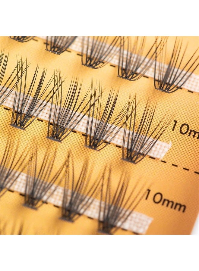 240pcs Individual Lash Extensions, 20D Lash Clusters Volume Mix Pack, 10-14mm Mix Lengths 20 Roots C Curl 0.07mm Thickness Professional Makeup Individual Eyelash Clusters and Apply Under yo