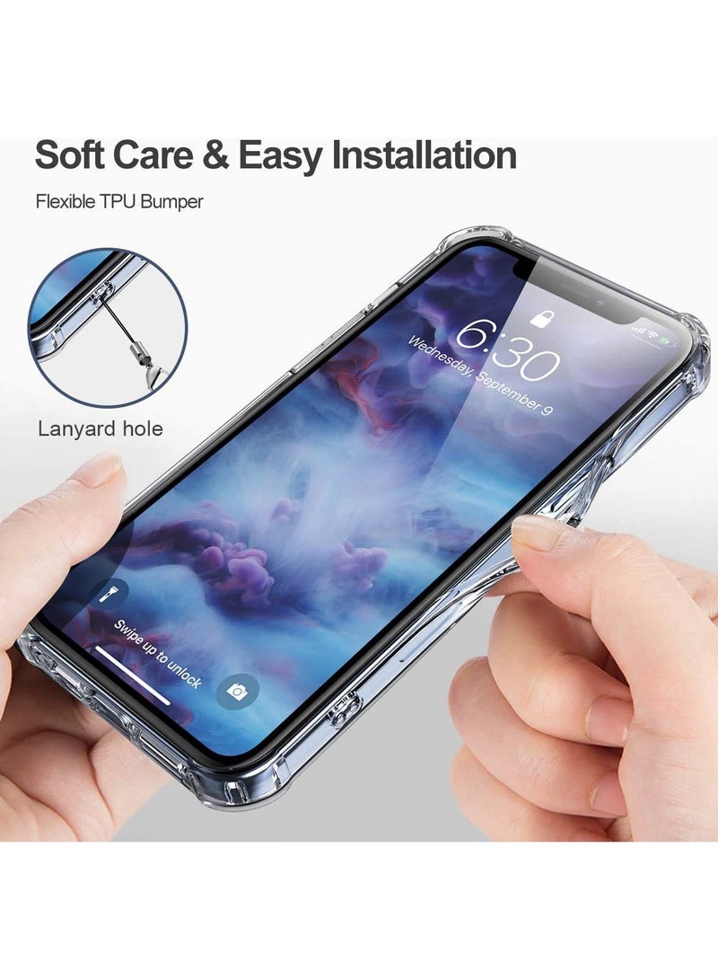 فواتير غطاء حماية مرن من TPU لهاتف iPhone 12 Pro – غطاء شفاف ناعم مع زوايا معززة مضادة للصدمات - Image 5