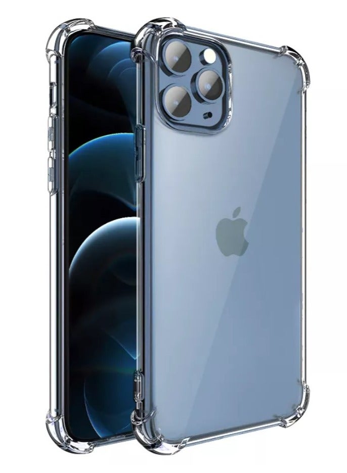 فواتير غطاء حماية مرن من TPU لهاتف iPhone 12 Pro – غطاء شفاف ناعم مع زوايا معززة مضادة للصدمات - Image 1